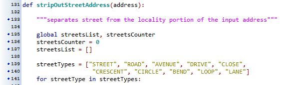 Geocoding in AGOL snippet